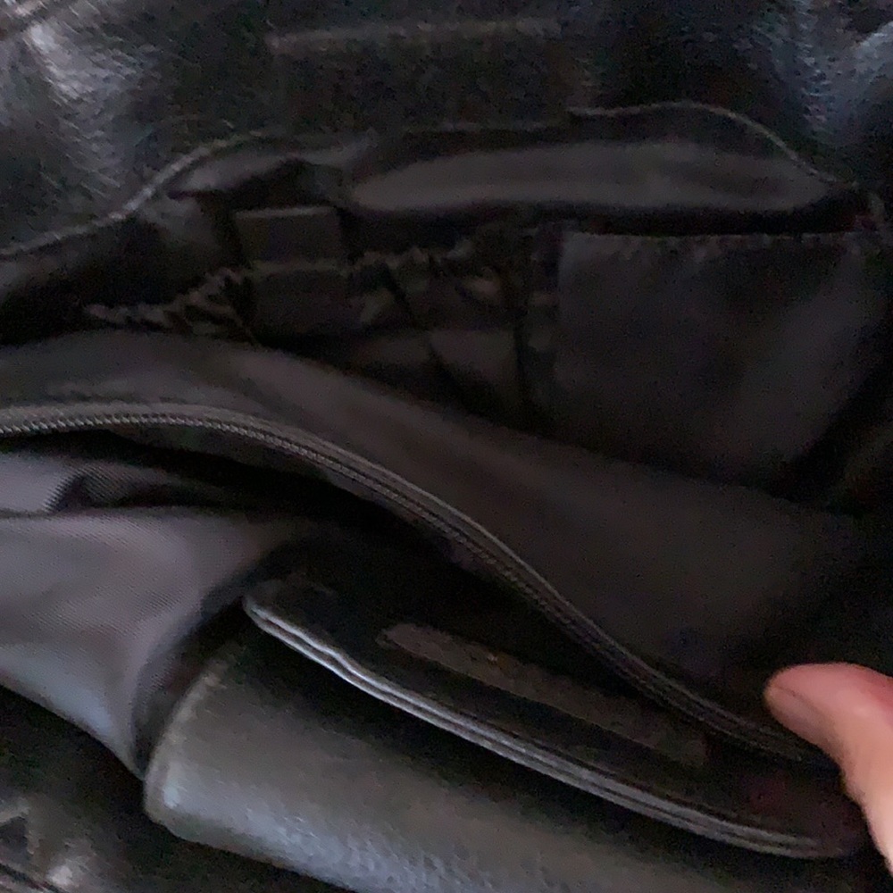 - Vintage 70s Stone Mountain black pebbled leather satchel - Picture 5 of 5